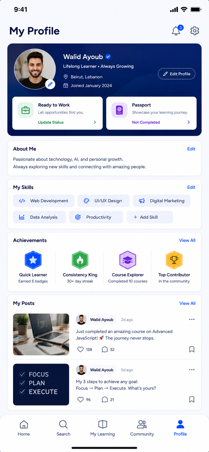 Be Skillful mobile app preview
